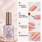 💅 KAUFE 2, ERHALTE 1 GRATIS! ✨ Fliederfarbener glänzender Nagelhärter – Spiegelglanz-Effekt, schnell trocknend & stärkend – Für gesunde, strahlende Nägel zu Hause 🌸