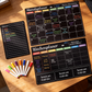 🗓️ 50% RABATT!📌 Magnetisches Kühlschrank Kalender Planer Set inklusive abwischbarer Schreibmarker📝