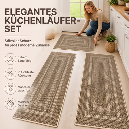 🏡 50% RABATT! 🌿 Eleganter gewebter Läuferteppich – Strapazierfähig, weich & stilvoll – Ideal für Flur, Küche & Wohnzimmer ✨