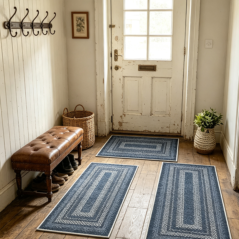 🏡 50% RABATT! 🌿 Eleganter gewebter Läuferteppich – Strapazierfähig, weich & stilvoll – Ideal für Flur, Küche & Wohnzimmer ✨