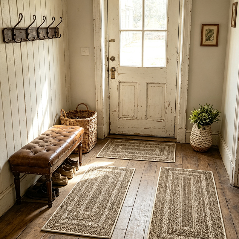 🏡 50% RABATT! 🌿 Eleganter gewebter Läuferteppich – Strapazierfähig, weich & stilvoll – Ideal für Flur, Küche & Wohnzimmer ✨