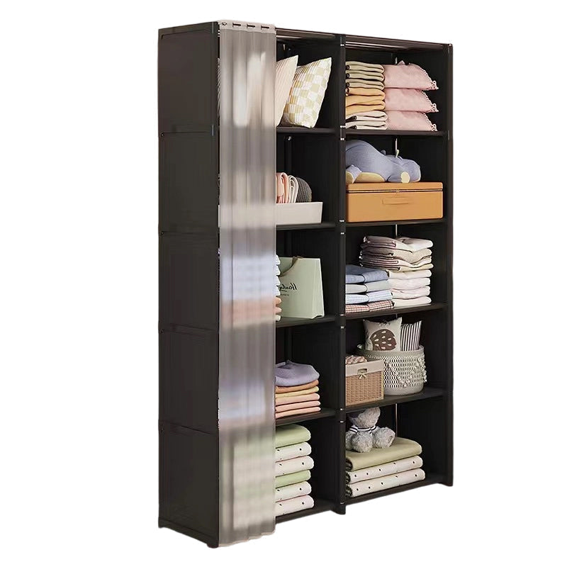 ⏳Zeitlich begrenztes Sonderangebot⏰Platzsparender, staubdichter Kleiderschrank mit mehreren Ebenen
