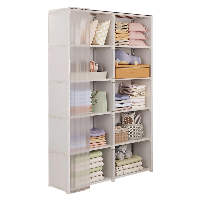 ⏳Zeitlich begrenztes Sonderangebot⏰Platzsparender, staubdichter Kleiderschrank mit mehreren Ebenen
