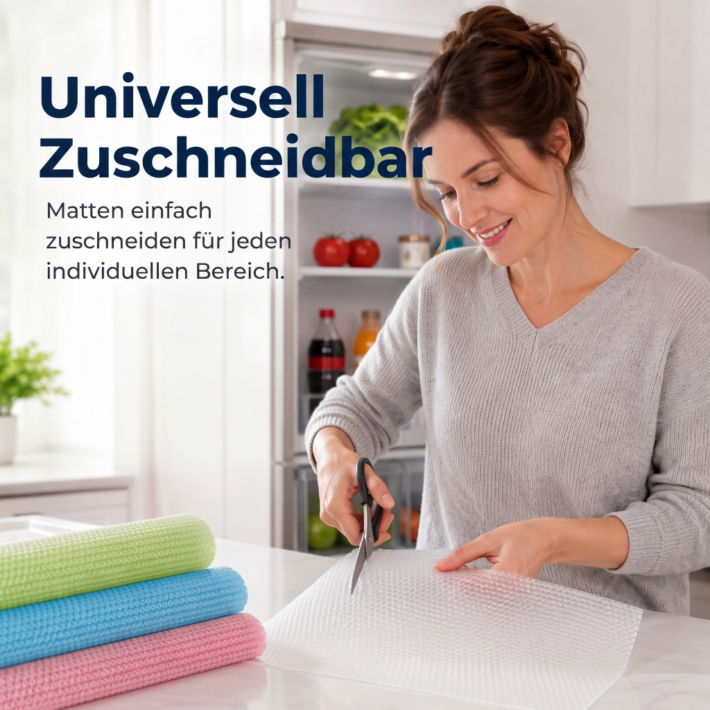 ✨🧊💧Wasserdichte Kühlschrankregal‑Einlagen！Schützt vor Flecken & Nässe, Einfache Reinigung Kühlschrank Schutzmatten