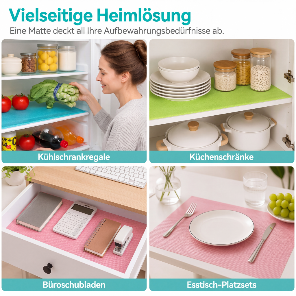 ✨🧊💧Wasserdichte Kühlschrankregal‑Einlagen！Schützt vor Flecken & Nässe, Einfache Reinigung Kühlschrank Schutzmatten