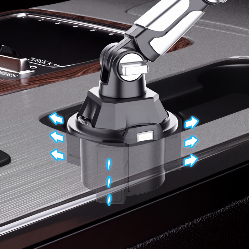 📱 50% RABATT!⏰ Faltbarer Tablet‑Halter für den Auto‑Getränkehalter, platzsparend, stabil für Fahrten