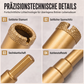⏳🔥 NUR FÜR KURZE ZEIT 50% RABATT! ⏰ 12-teiliges Trocken-Diamant-Lochsägen-Set für Fliesen (6-35 mm)
