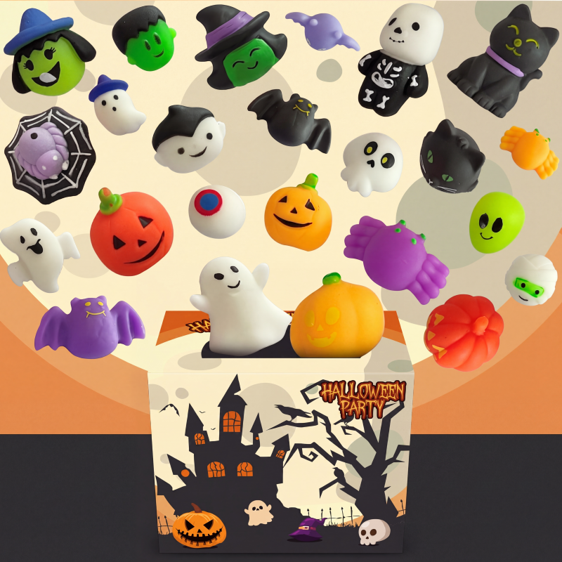 🎃 JETZT 50 % RABATT! 🧸 Weicher Druckkomfort – Squishy-Spielzeuge im Halloween-Design – perfekt für Party-Tüten, das Klassenzimmer und „Süßes oder Saures“ 👻