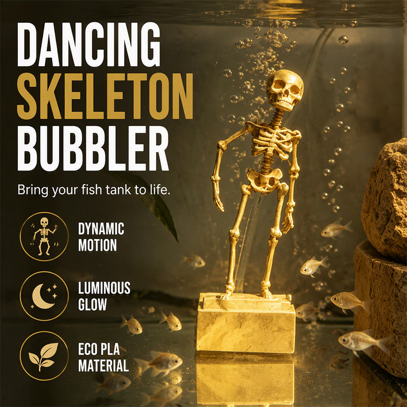 📢📢 JETZT 50 % RABATT!! 💀Tanzender Totenkopf für Aquarium – Bewegliche Unterwasser-Dekoration für Fischbecken
