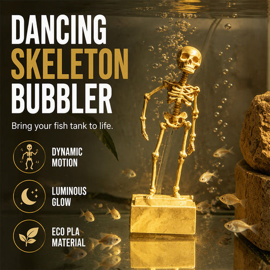 📢📢 JETZT 50 % RABATT!! 💀Tanzender Totenkopf für Aquarium – Bewegliche Unterwasser-Dekoration für Fischbecken
