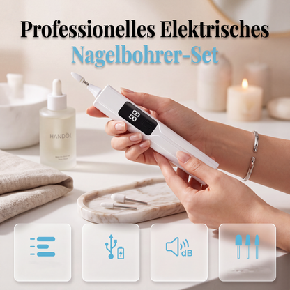 ⏳Zeitlich begrenztes Angebot⏳ 💅 Professionelles elektrisches Nagelfräser-Set – Hornhautentfernung, austauschbare Aufsätze & intelligentes LED-Display ✨