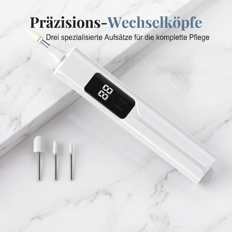 ⏳Zeitlich begrenztes Angebot⏳ 💅 Professionelles elektrisches Nagelfräser-Set – Hornhautentfernung, austauschbare Aufsätze & intelligentes LED-Display ✨