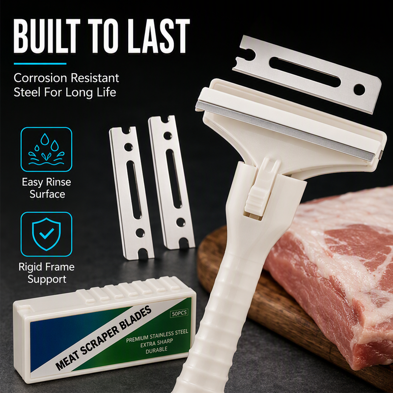 🥩🔥 50 % RABATT! Fleischschaber aus Edelstahl – Praktisches Werkzeug zum Entfernen von Fett und Sehnen bei Rind- und Schweinefleisch 🔪✨