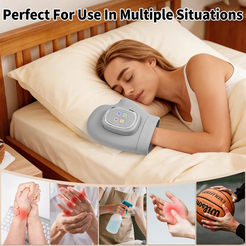 📢📢50% RABATT !!⏰Hand- & Handgelenk-Massagegerät – Luftkompression, 3 Modi, 5 Stufen & Timer – Beidhändig nutzbar – Entspannung für zu Hause 🌿