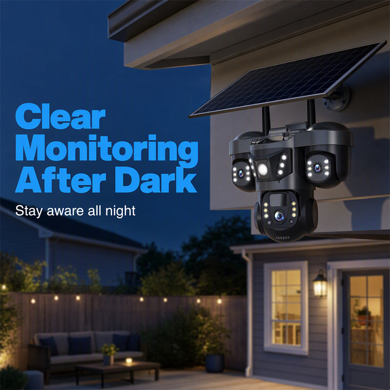 🔥50 % Rabatt! Solar-Überwachungskamera Außen 360° – Kein Stromkabel, volle Sicht! 📷 Überall montierbar, sieht auch nachts, IP67 regenfest ☀️ Limitiertes Angebot ⏳