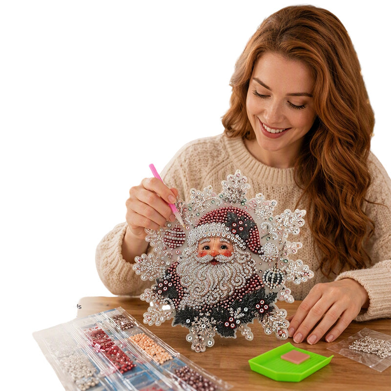 🎅Frühes Weihnachtsgeschenk 50% RABATT🎄 Weihnachts-Diamantkunst Hänge-Set 🎨