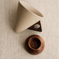 ☕ 50 % RABATT! 🍂 Vintage-Kaffeetasse – Holzgriff & Untertasse – Stilvoll & rustikal – Handgefertigte Keramik mit ergonomischen Holzelementen ✨