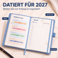 ⏳Nur für kurze Zeit – 50% RABATT⏰ 📅A5 2027 Tagebuch-Notizbuch mit einer Seite pro Tag ✨