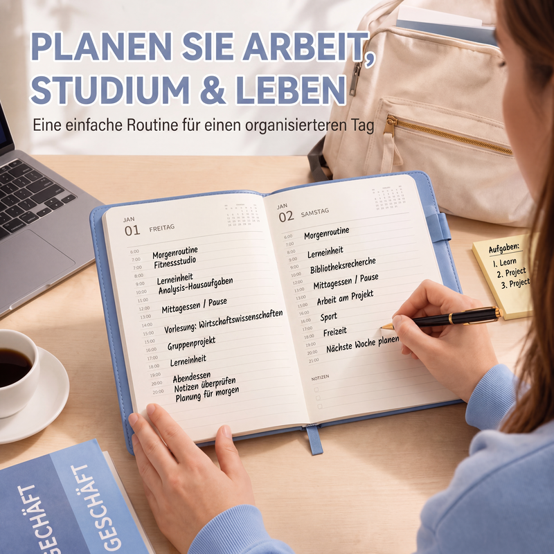 ⏳Nur für kurze Zeit – 50% RABATT⏰ 📅A5 2027 Tagebuch-Notizbuch mit einer Seite pro Tag ✨