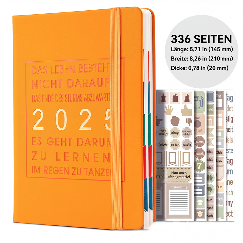 ⏳Nur für kurze Zeit – 50% RABATT⏰ 📅A5 2027 Tagebuch-Notizbuch mit einer Seite pro Tag ✨
