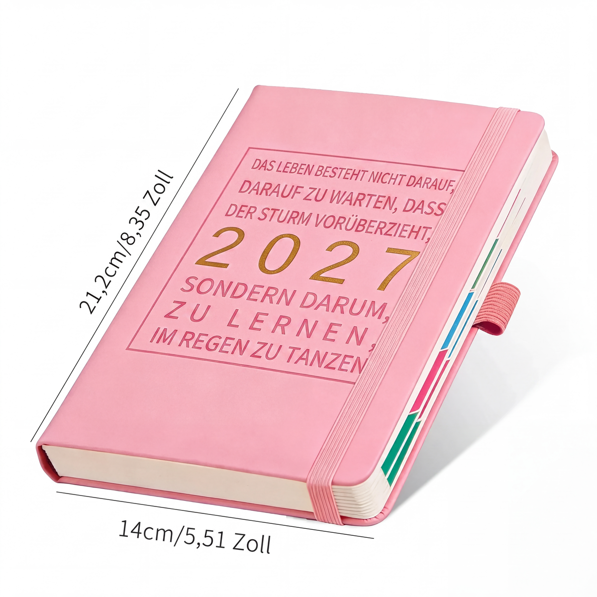 ⏳Nur für kurze Zeit – 50% RABATT⏰ 📅A5 2027 Tagebuch-Notizbuch mit einer Seite pro Tag ✨