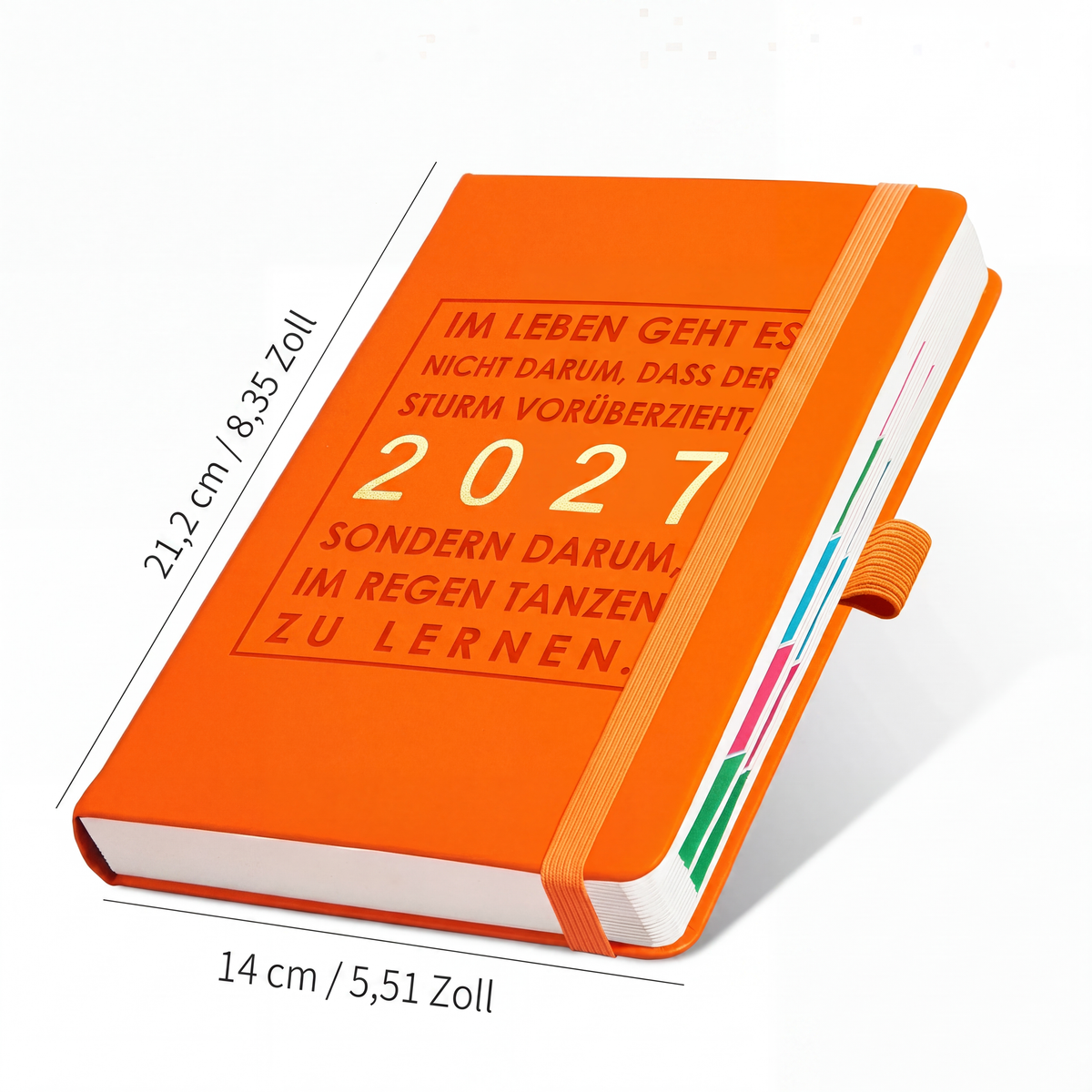 ⏳Nur für kurze Zeit – 50% RABATT⏰ 📅A5 2027 Tagebuch-Notizbuch mit einer Seite pro Tag ✨