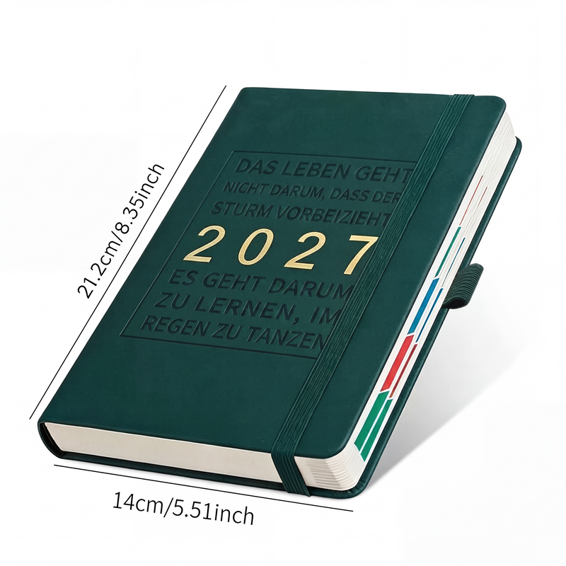 ⏳Nur für kurze Zeit – 50% RABATT⏰ 📅A5 2027 Tagebuch-Notizbuch mit einer Seite pro Tag ✨