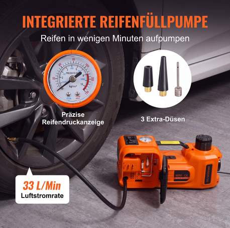 🚗Unentbehrliche Werkzeuge für die Autoreparatur🛠️ - 12V elektrisch‑hydraulisches Wagenheber‑Reparaturset für Pkw