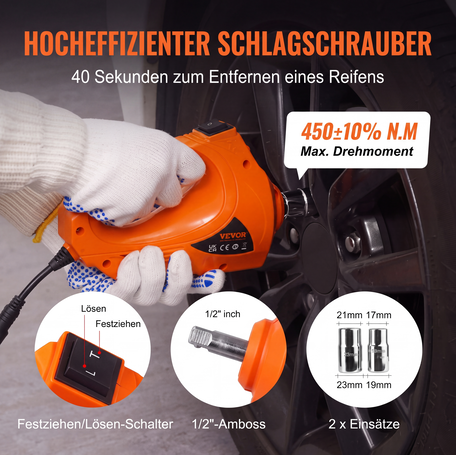 🚗Unentbehrliche Werkzeuge für die Autoreparatur🛠️ - 12V elektrisch‑hydraulisches Wagenheber‑Reparaturset für Pkw