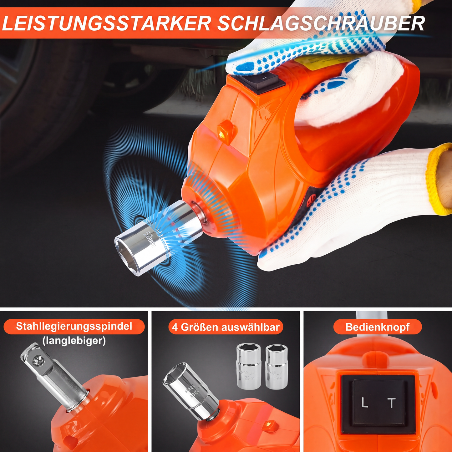 🚗Unentbehrliche Werkzeuge für die Autoreparatur🛠️ - 12V elektrisch‑hydraulisches Wagenheber‑Reparaturset für Pkw