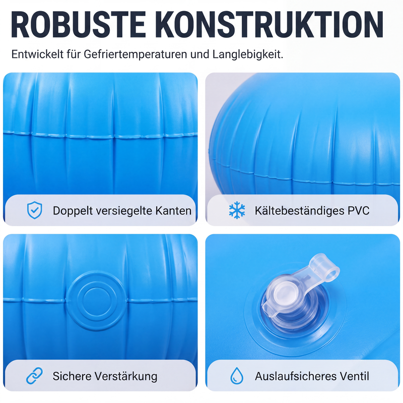 Rundes aufblasbares Luftkissen zur Winterfestmachung von Pools