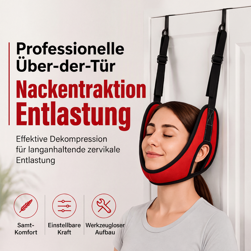 🚪 50% RABATT! 💆 Traktionsgerät für Nacken – Über‑Tür‑Montage & schmerzlindernd ✨