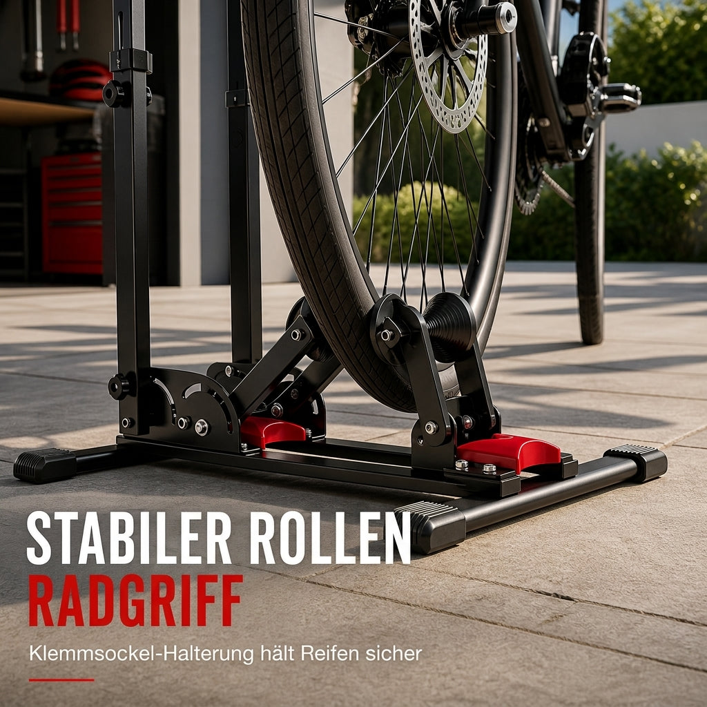 🔥 50% Rabatt! 🚴 Klappbarer Fahrradständer mit Doppelstange – U-Form Präsentationsständer für Rennrad & MTB