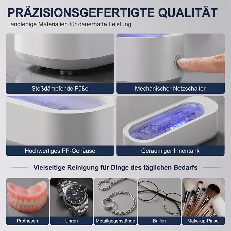 📢📢50% RABATT !!⏰Multifunktionaler Ultraschallreiniger