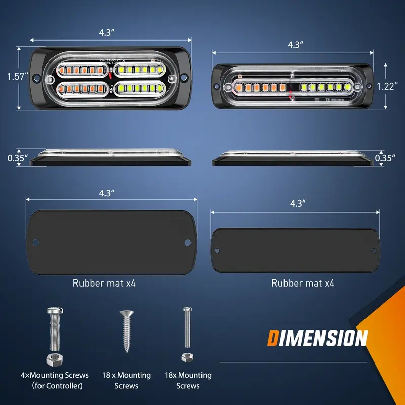 🚛 50% RABATT! 💡 Ultraflache LED-Blitzleuchten – Für LKWs, hell & langlebig ✨
