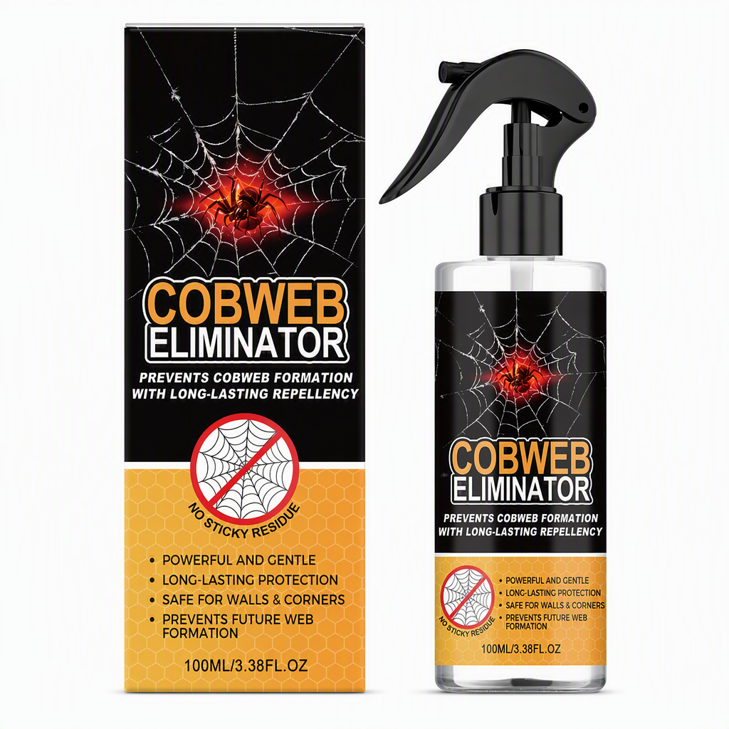 Spinnweben-Entfernungsspray und Wandreiniger für Heimdeckenecken – staubbindend, wandschonend