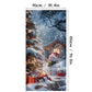 Weihnachtliche Türabdeckung für schnelle und stimmungsvolle Weihnachtsdekoration (90 × 180 cm)