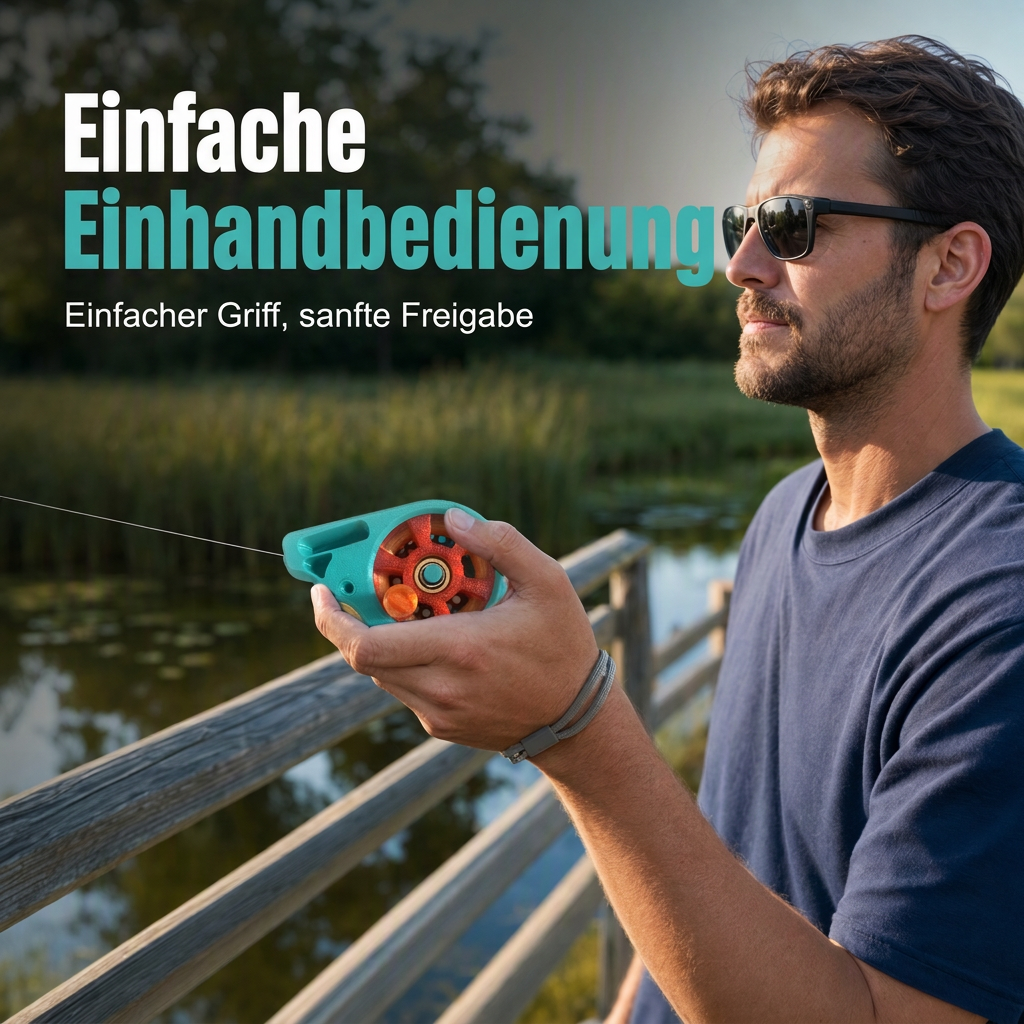 🔥 Kompaktes Taschen-Angelgerät 🎣 Stangenloses, tragbares Angelrollengerät für Angeltouren