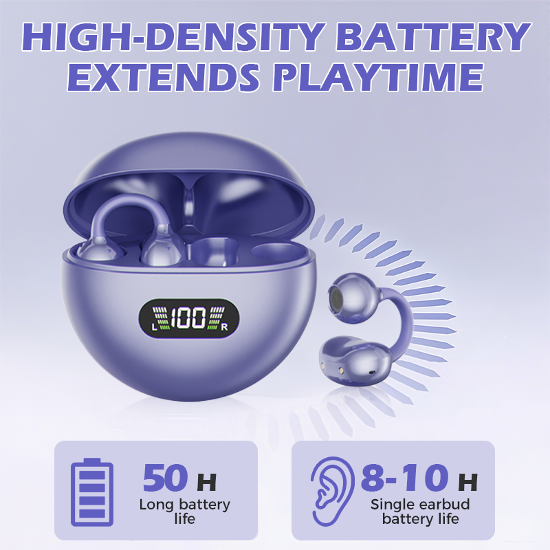 🥳2026 HOT SALE🥳 LinkedList50K+ VERKAUFT!  Open-Ear Clip-On Bluetooth-Ohrhörer – ganztägiger Komfort, immersiver Sound, Leckagekontrolle, 8–10h Akkulaufzeit, Touch-Steuerung. Keine Ohrenschmerzen! 🔋