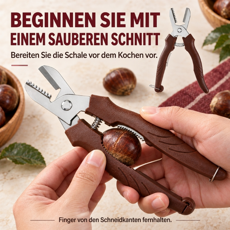 🌰 50% RABATT! 🔧 2-in-1 Kastanienschere – Ritzen & schälen in Sekunden ✨