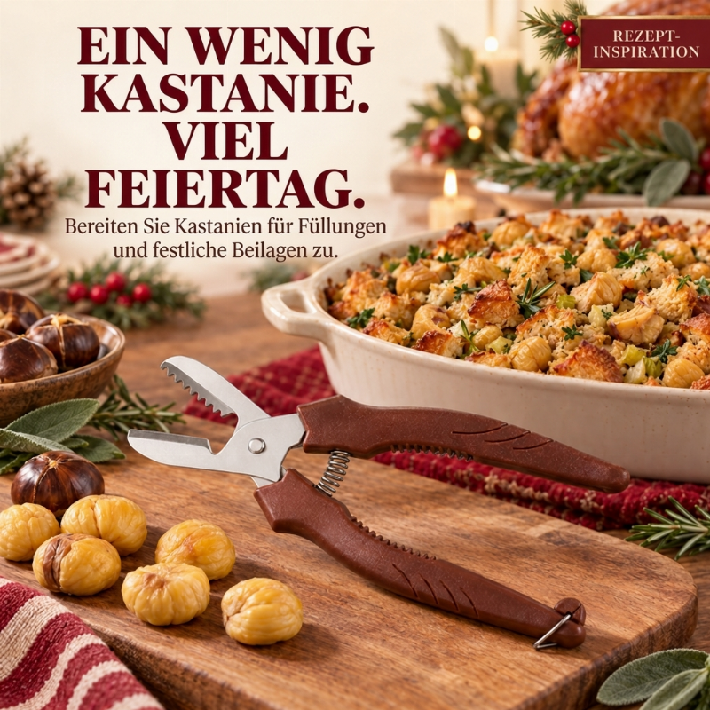 🌰 50% RABATT! 🔧 2-in-1 Kastanienschere – Ritzen & schälen in Sekunden ✨