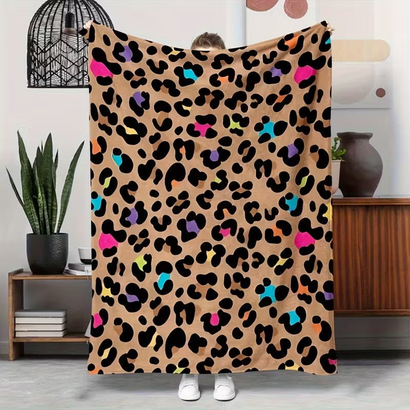 ⏳Begrenzte Zeit 50% Rabatt💥Ultraweiche Kuscheldecke mit Leopardenmuster