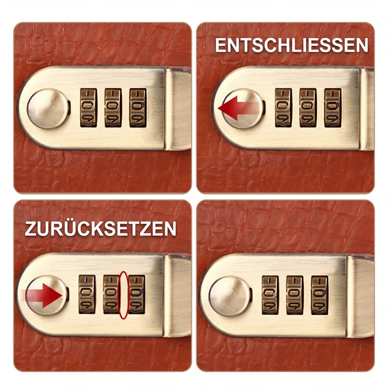 👛 Multifunktionale Organizer-Geldbörse mit Zahlenschloss – Praktisch, sicher & immer passend