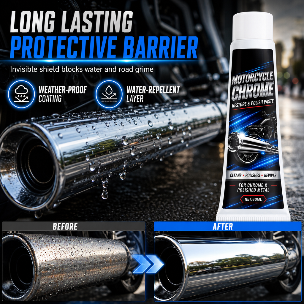 ⏳Limitierte Zeit 50% Rabatt⏰Polierpaste für Motorrad-Chromteile und Metallrestaurierungsmittel 🏍️🪄✨