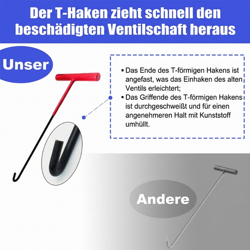 📢📢40% RABATT !!⏰Schnellwechsel Reifenventil-Werkzeugset für das Auto