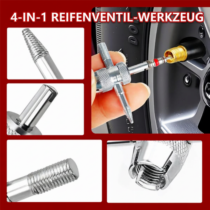 📢📢40% RABATT !!⏰Schnellwechsel Reifenventil-Werkzeugset für das Auto