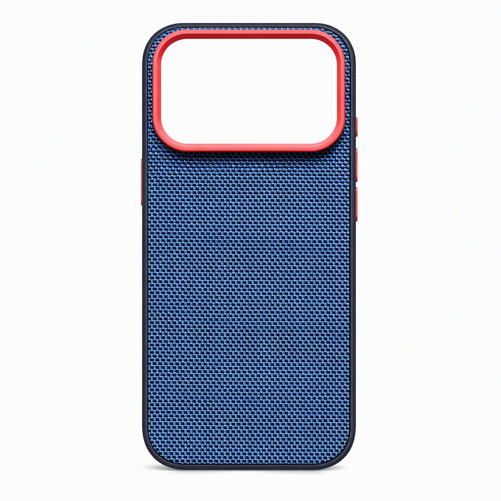 📱 ZEITLICH BEGRENZT: 50 % RABATT! ✨ Magnetische gewebte Handyhülle mit Goldrand – Rutschfest, Stoßfest & Kabelloses Laden ✨