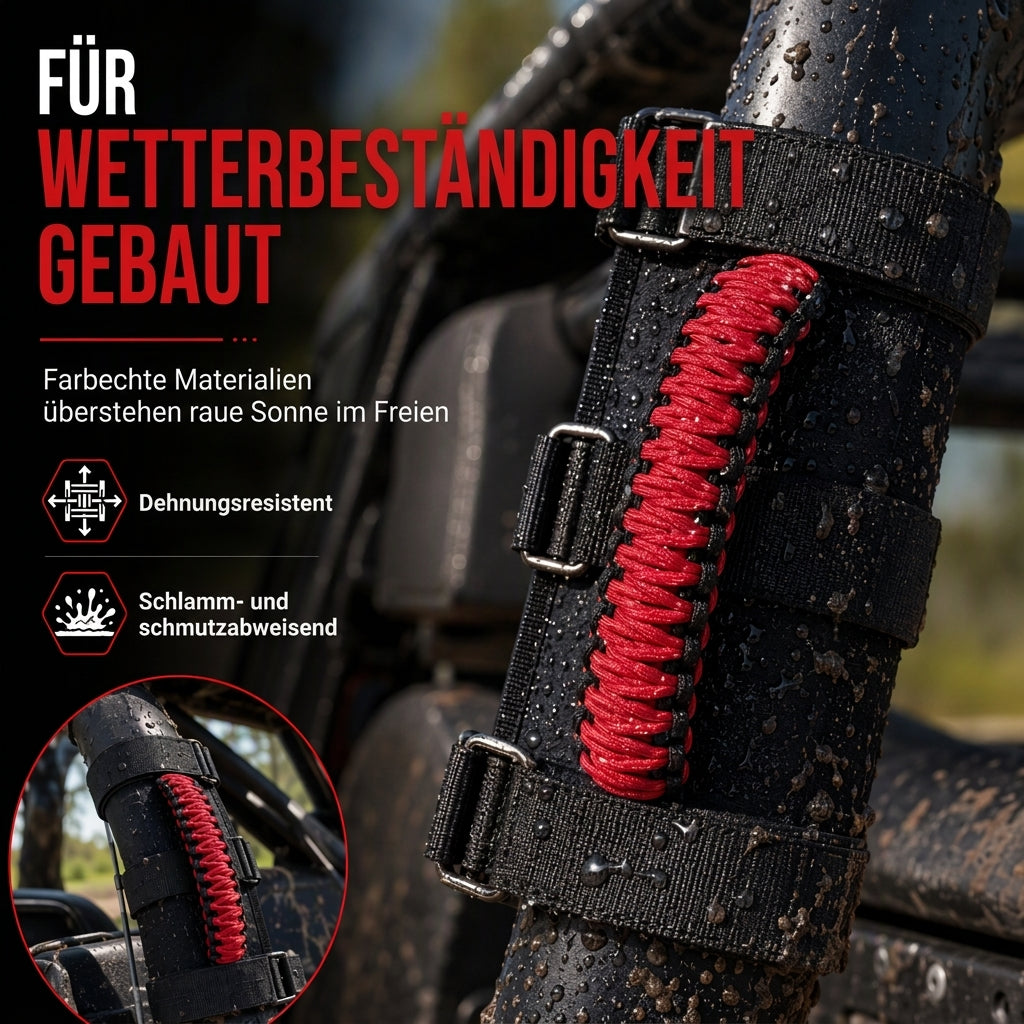 📢📢50% RABATT !!⏰Rutschfeste, geflochtene Paracord-Dachgriffe für den Innenraum, Beifahrergriff für Offroad-Fahrzeuge und SUVs