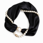 📿 50% RABATT! 🧣 Perlen-Schal-Kette – Zeitlose Eleganz, Verstellbare Schleife & Ohne Ohrloch Tragbar 🤍