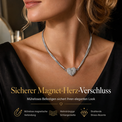 💖 50% RABATT! ✨ Magnetischer Liebesanhänger – Minimalistisch & mit Strass ✨